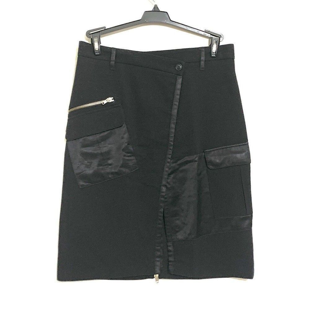 Comptoir‎ Des Cotonniers Womens Zip Pocket Skirt Black Size 38